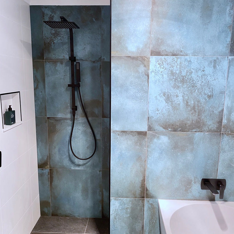 Black Shower Rail - MTO Marbles & Tiles Outlet