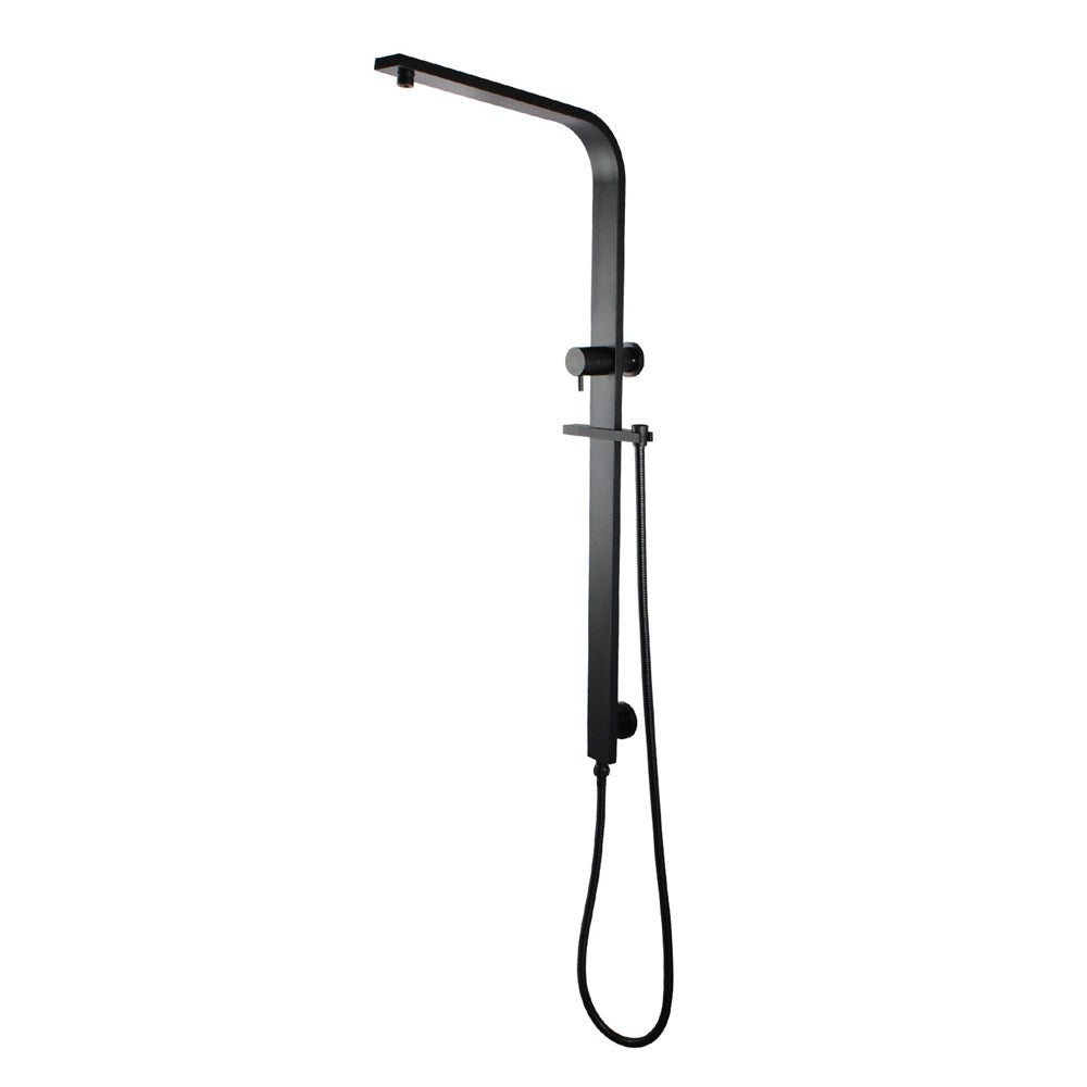 Black Shower Rail - MTO Marbles & Tiles Outlet