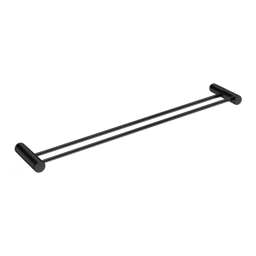 600mm Black Double Towel Rail - MTO Marbles & Tiles Outlet