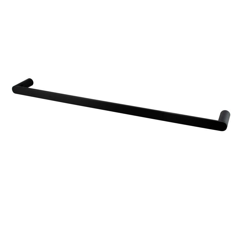 RUSHY - 600mm Black Single Towel Rail - MTO Marbles & Tiles Outlet
