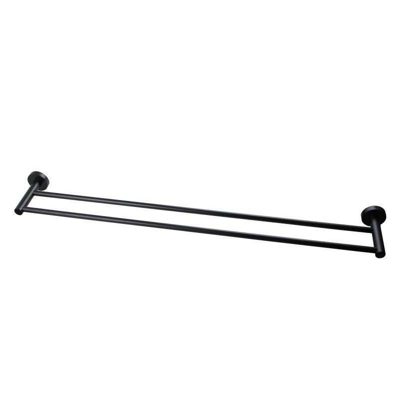 LUCID PIN - Black Cuttable Double Towel Rail - MTO Marbles & Tiles Outlet