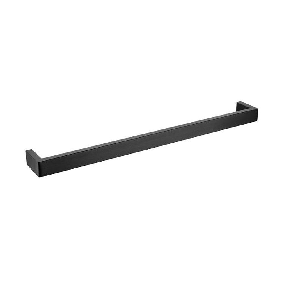 IVANO - 600mm Black Single Towel Rail - MTO Marbles & Tiles Outlet