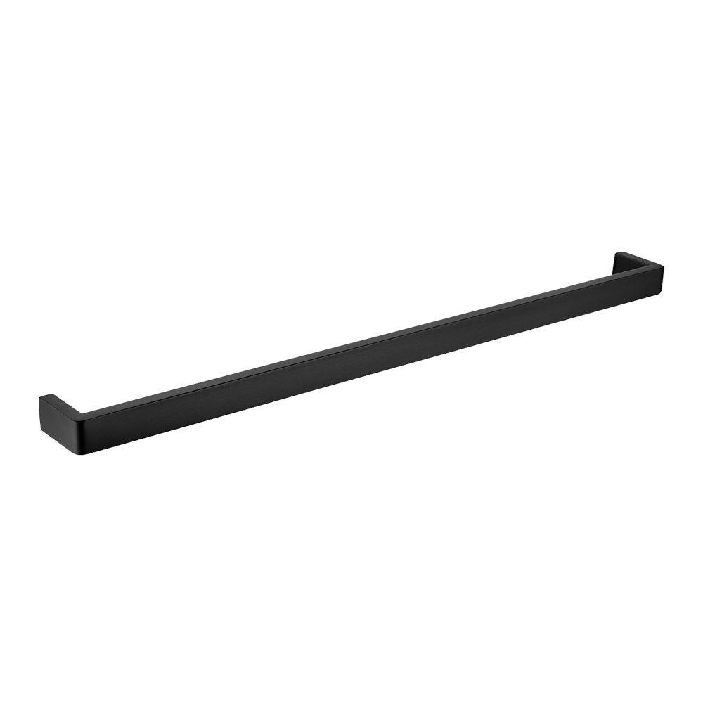 IVANO - 800mm Black Single Towel Rail - MTO Marbles & Tiles Outlet