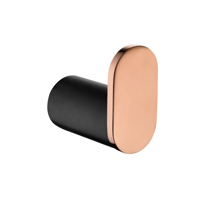 Black & Rose Gold Robe Hook - MTO Marbles & Tiles Outlet