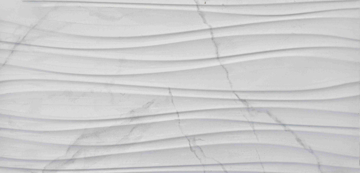 3D WAVE CARRARA FEATURE - MTO Marbles & Tiles Outlet