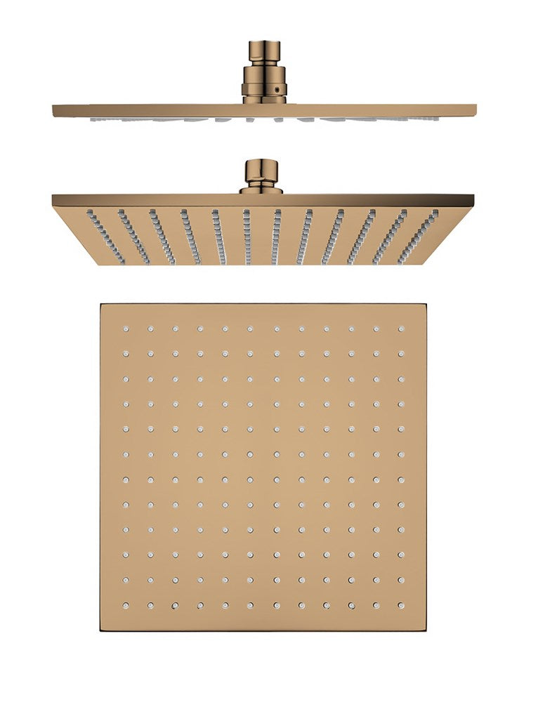 250mm Rose Gold Shower Head - MTO Marbles & Tiles Outlet