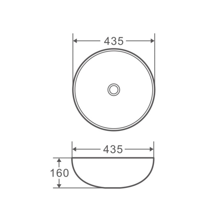 Spin 44 Counter-Top Round Basin - MTO Marbles & Tiles Outlet