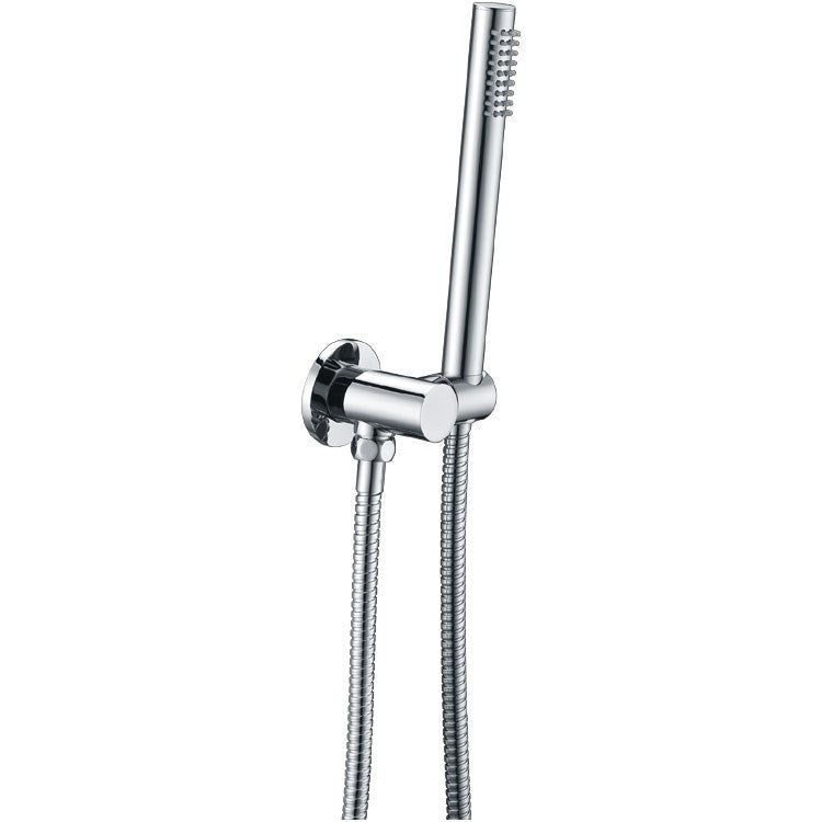 Chrome Shower Rail with Handheld Shower - MTO Marbles & Tiles Outlet
