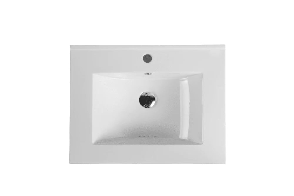 600mm Slim Ceramic Top Vanity Basin - MTO Marbles & Tiles Outlet
