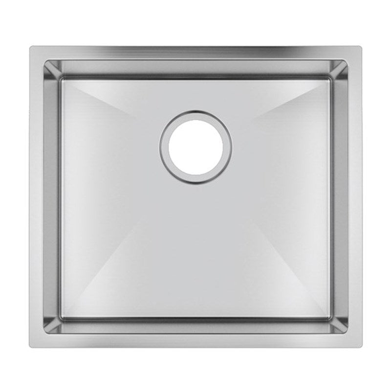 500x440x230mm Chrome Stainless Steel Single Bowl Kitchen Sink - MTO Marbles & Tiles Outlet
