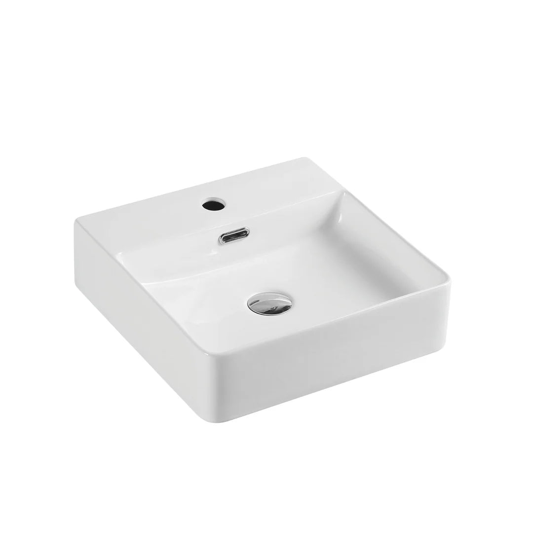 Vento 42M Wall-Hung Square Basin - MTO Marbles & Tiles Outlet