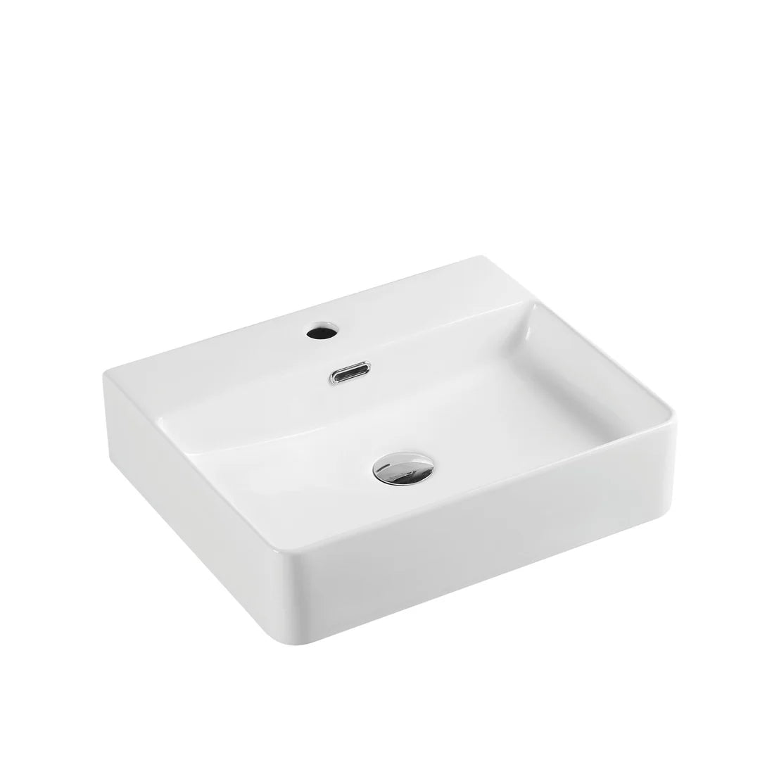 Vento 60M Wall-Hung Rectangular Basin - MTO Marbles & Tiles Outlet