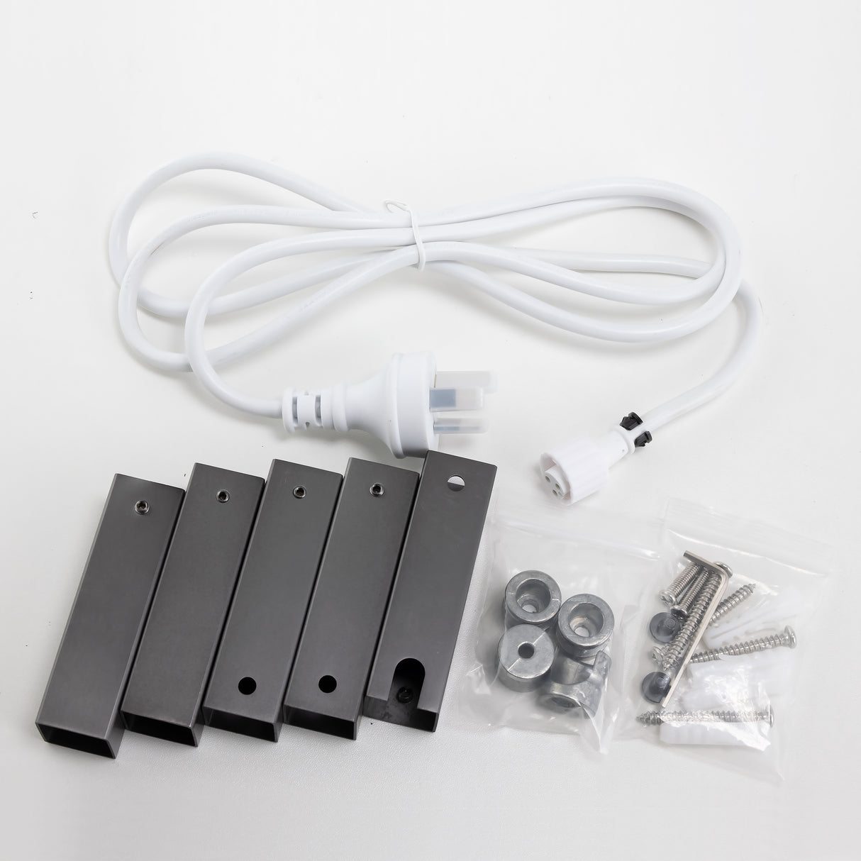 Brushed Gunmetal Heated Towel Rack 6 Bars - MTO Marbles & Tiles Outlet