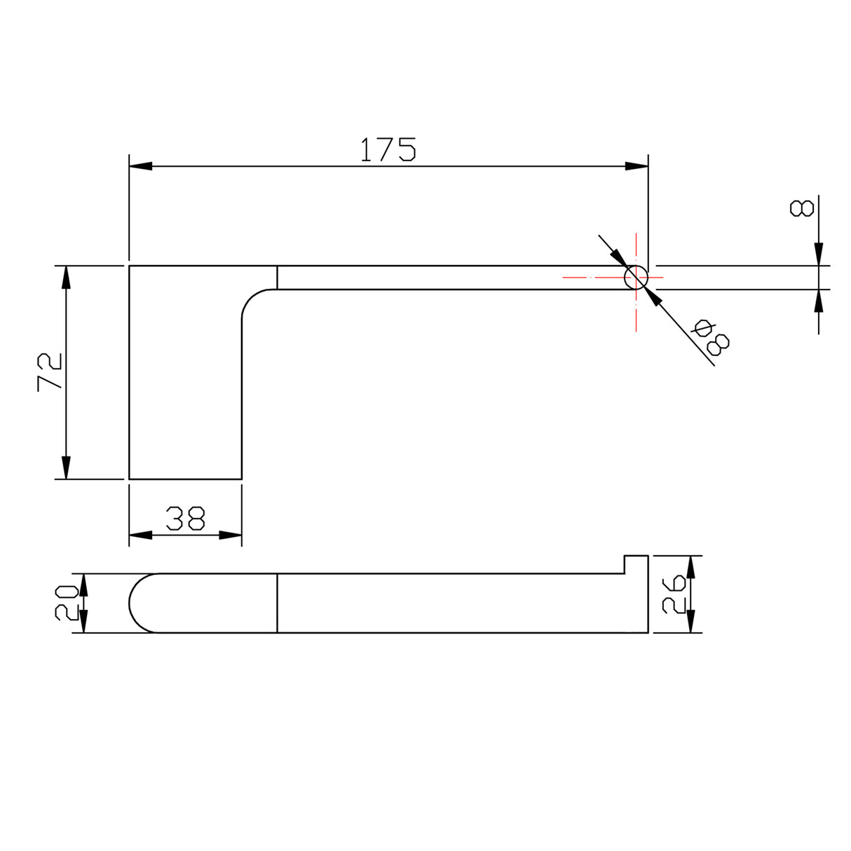 VOG - Chrome Toilet Paper Holder - MTO Marbles & Tiles Outlet