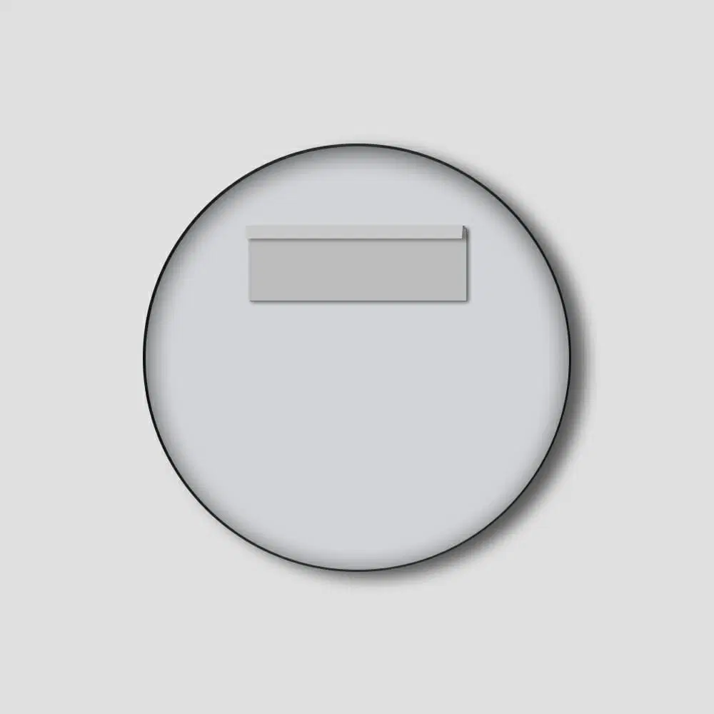 600mm Matte Brushed Gold Framed Mirror - MTO Marbles & Tiles Outlet