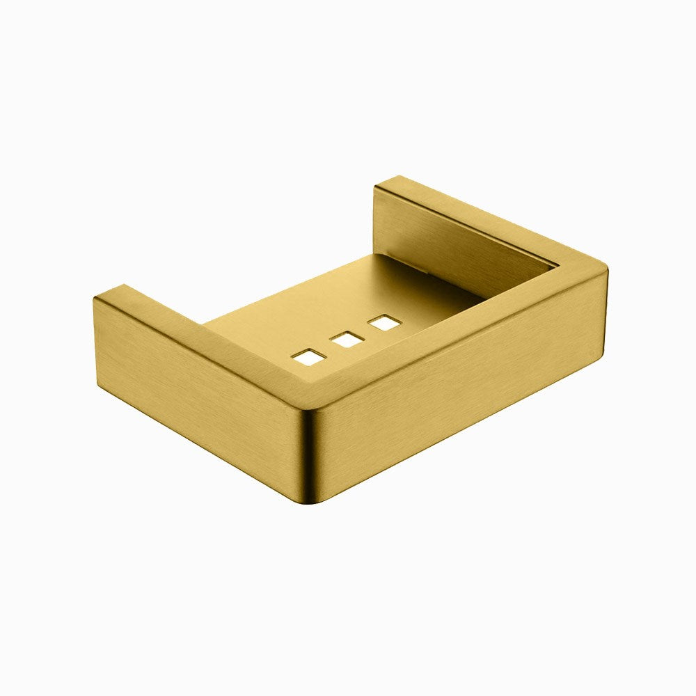 IVANO - Brushed Brass Soap Dish - MTO Marbles & Tiles Outlet