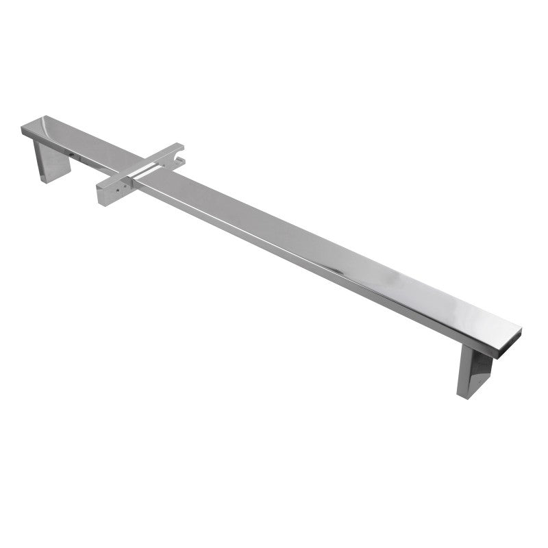 Chrome Shower Rail with Handheld Shower - MTO Marbles & Tiles Outlet