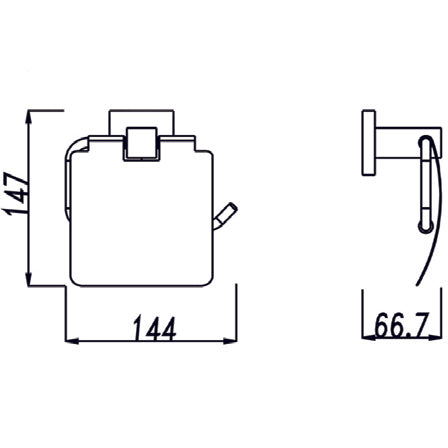 LUCID PIN - Toilet Paper Holder - MTO Marbles & Tiles Outlet