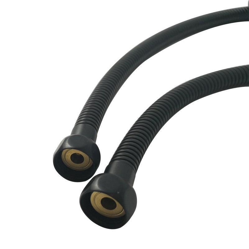 1500mm Black Stainless Steel Water Inlet/Outlet Shower Hose - MTO Marbles & Tiles Outlet