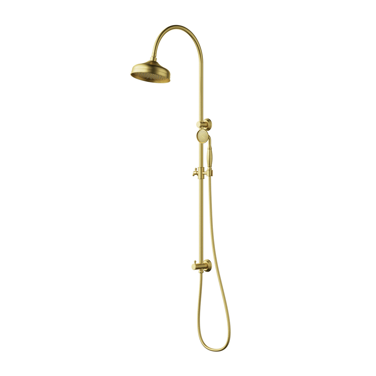 IKON Clasico Round Twin Shower Universal Water Inlet Brass In Various Colour