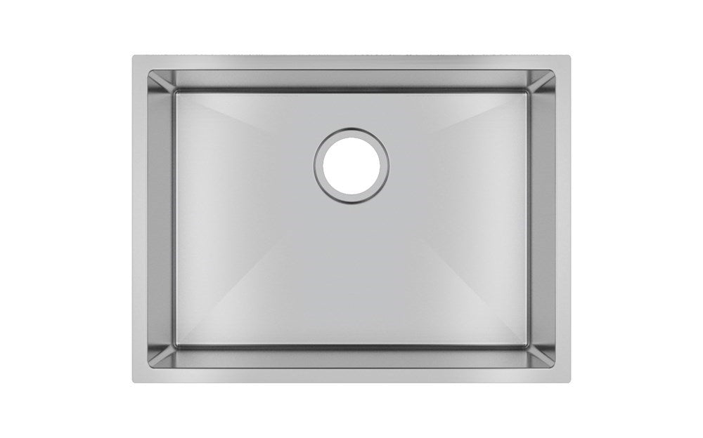 600x450x300mm Chrome Stainless Steel Single Bowl Kitchen Sink - MTO Marbles & Tiles Outlet