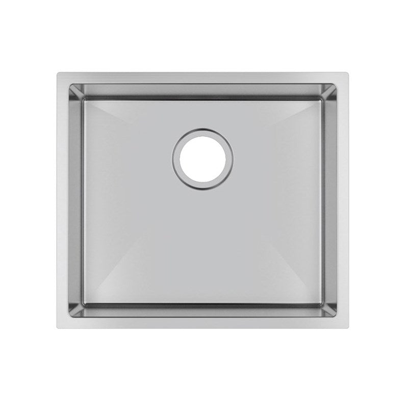 510x450x230mm Chrome Stainless Steel Single Bowl Kitchen Sink - MTO Marbles & Tiles Outlet