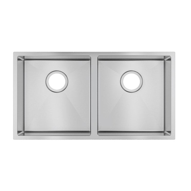 820x457x230mm Chrome Stainless Steel Double Bowl Kitchen Sink - MTO Marbles & Tiles Outlet