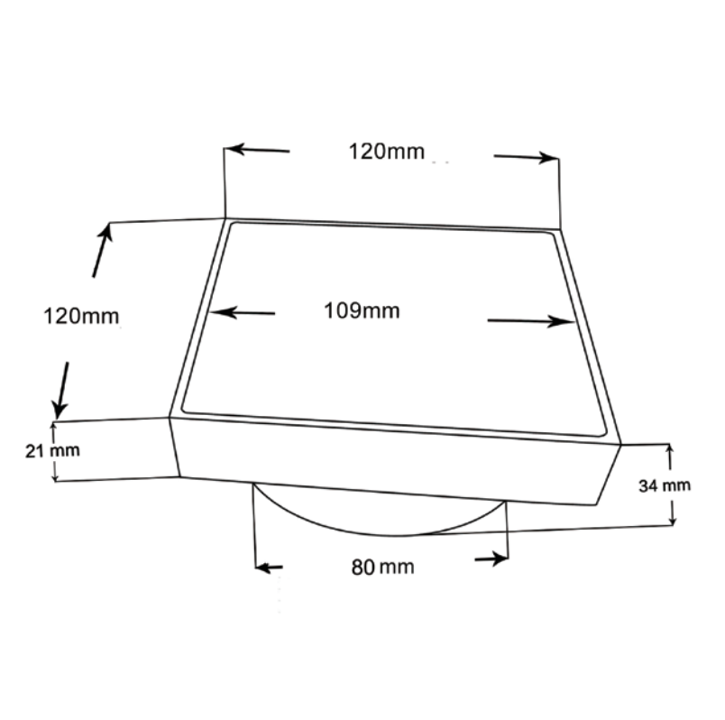 120x120mm Gunmetal Tile Insert Drain