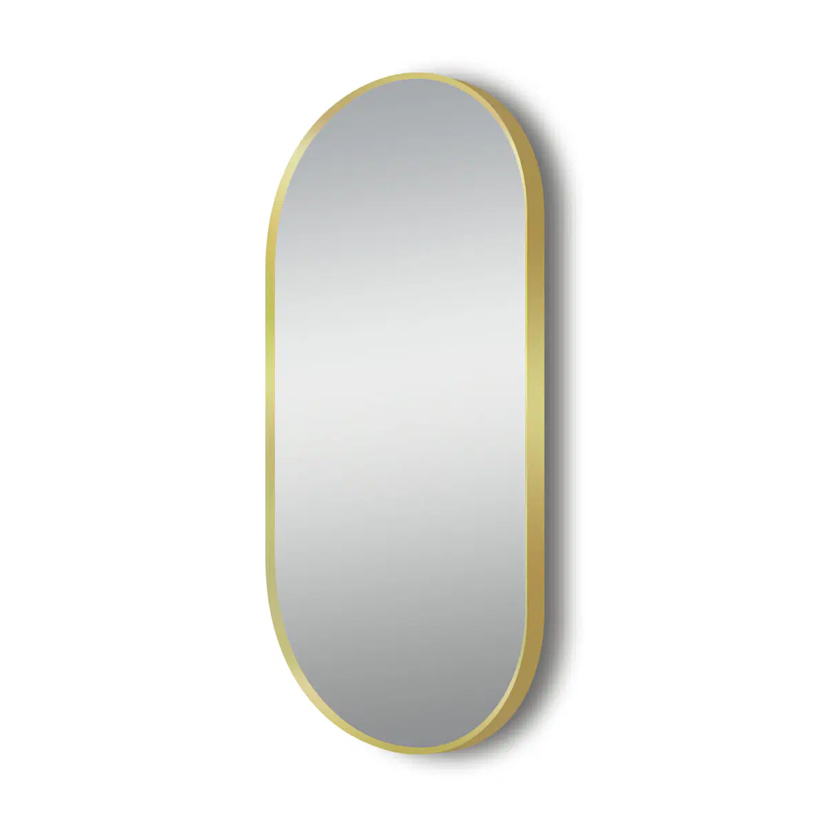 500x1000mm Matte Brushed Gold Framed Mirror