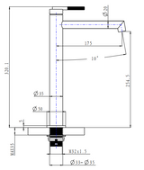 CADDENCE - Brushed Nickel Basin Mixer