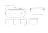 ISEO Freestanding Bathtub - Gloss White