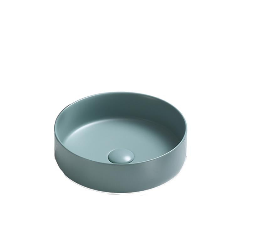 Ceramic Art Basin Matte Green