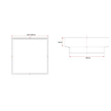 100*100*14mm Gun Metal Ezy Flow Guard Floor Waste