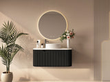 900mm Wall-Hung Cabinet - Matt Black