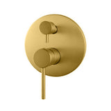 LUCID PIN - Brushed Brass Diverter Mixer