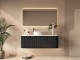 1200mm Wall-Hung Cabinet - Matt Black