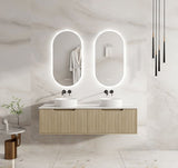 1500mm Wall-Hung Cabinet - Natural Oak