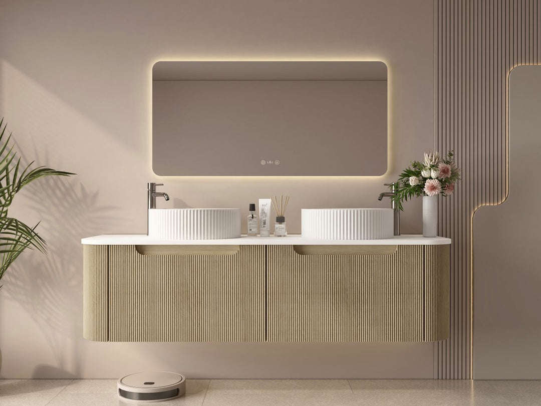 1500mm Wall-Hung Cabinet - Bur Oak