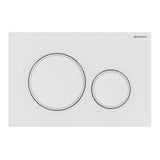 Geberit Sigma20 Flush Plate – Matt White Finish, White Trim