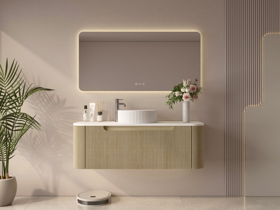 1200mm Wall-Hung Cabinet - Bur Oak