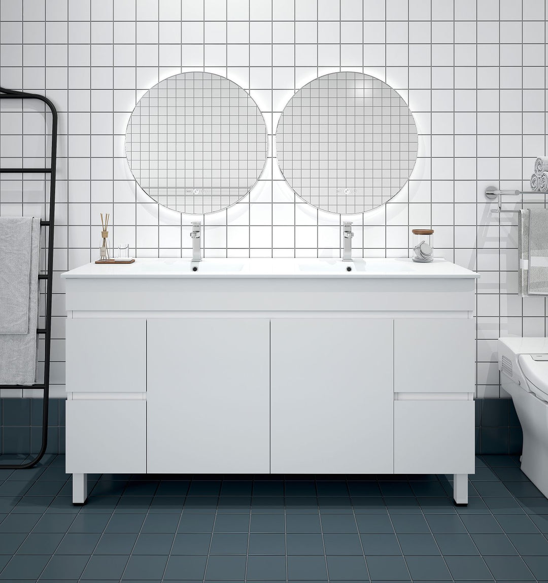 1500mm PVC Freestanding Vanity