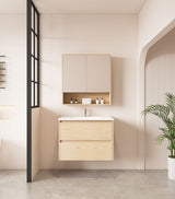 750mm Wall-Hung Vanity - Tas Oak