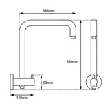 Chrome Shower Rail