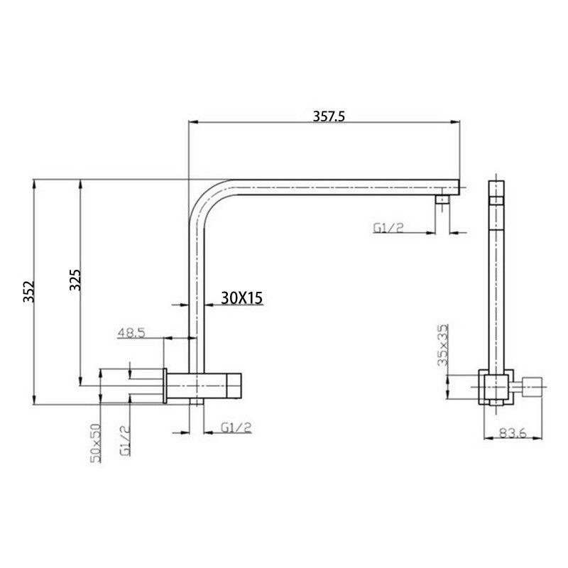 10" Chrome Shower Station