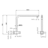 10" Chrome Shower Station