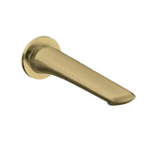 Bellino Brushed Yellow Gold Wall Bath  Spout