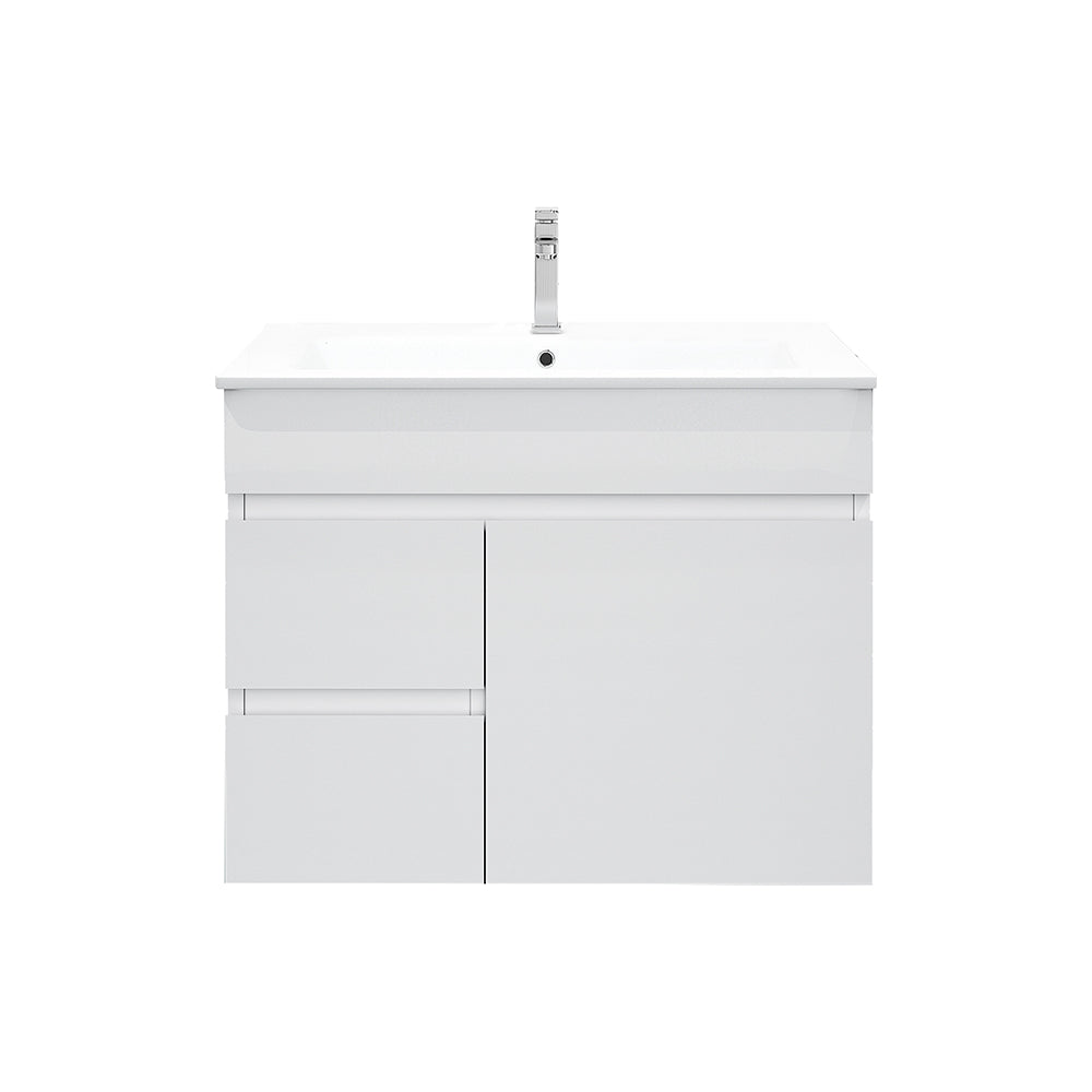 750mm PVC Wall-Hung Vanity (LHD)