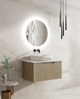 750mm Wall-Hung Cabinet - Natural Oak