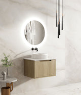 600mm Wall-Hung Cabinet - Natural Oak