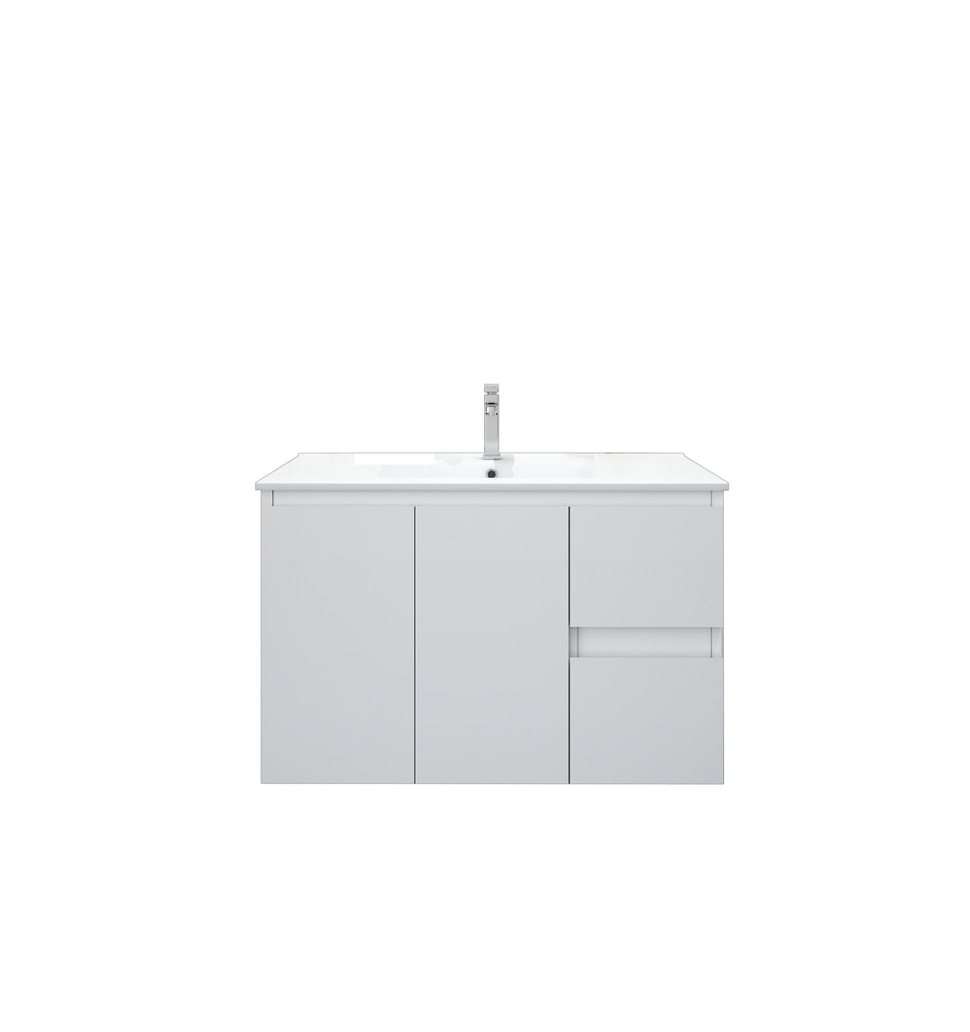 900mm MDF Wall-Hung Vanity (LHD)